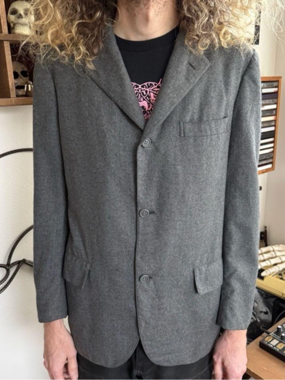 Vintage 70s 80s Brooks Brothers Gray Wool Blazer Union Made ~ Size 38R